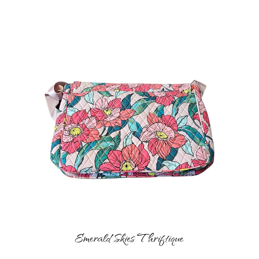 vera bradley floral messenger Laptop bag. Euc. Free Shipping - Picture 4 of 5